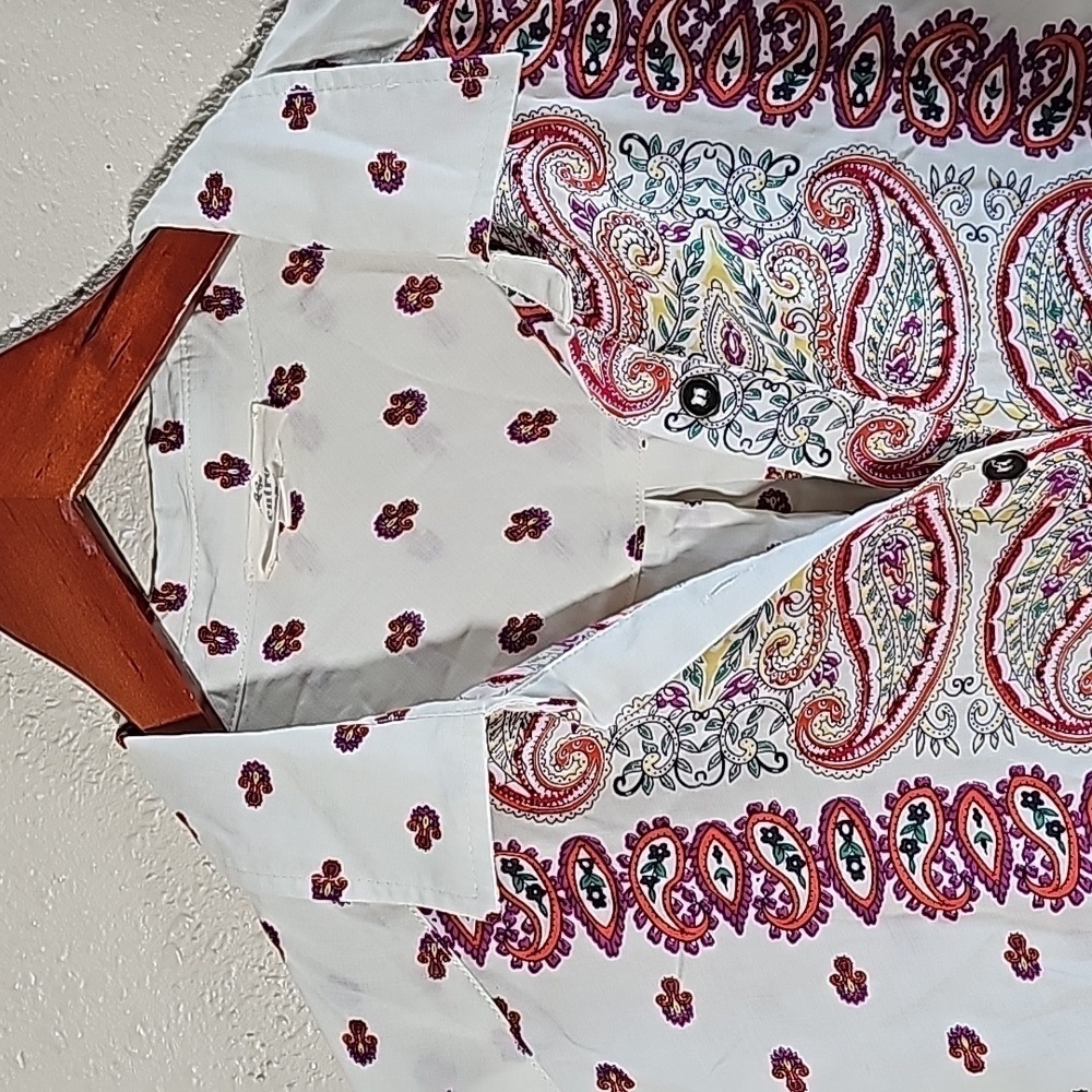 Entro Boho Basic Button Down Shirt - image 2